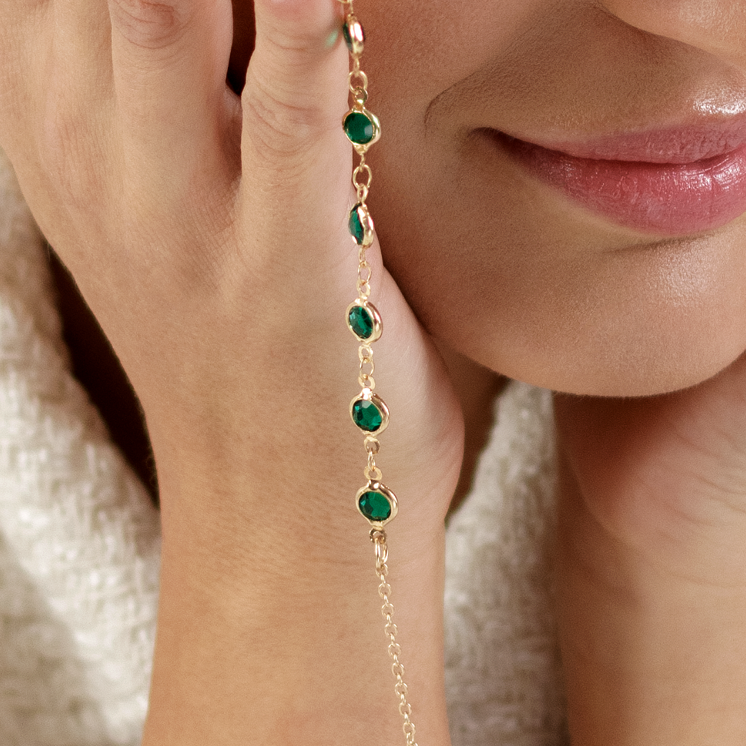 Lant ochelari SELECT HAYNE Gold Island Auriu